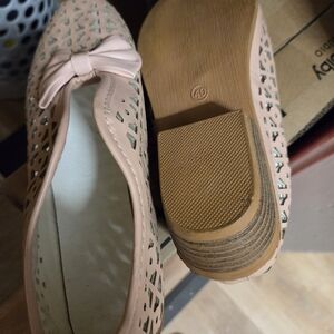 Chic Women's Pink Loafers with Bow